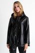 Shan Eva HOODED VEGAN LEATHER JACKET
